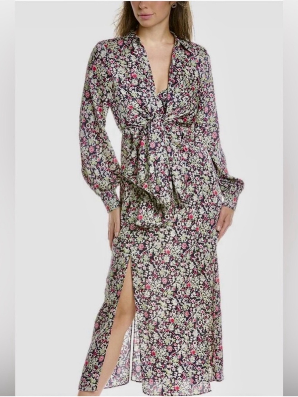 cinq a sept Floral Midi Dress - Picture 3 of 13